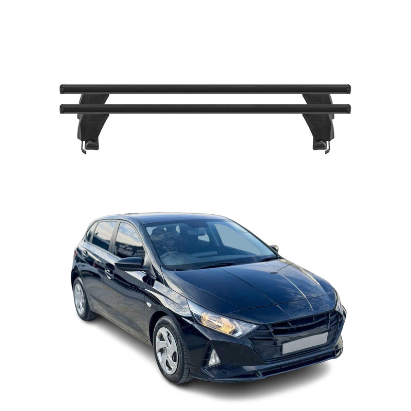 Menabo Dachträger Grundtäger für Hyundai i20 2020-2025 ABE Aluminium Schwarz 2x