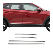 Seitentürleiste Türleisten Türschutzleiste für Hyundai Tucson 2015-2024 Chrom 4x