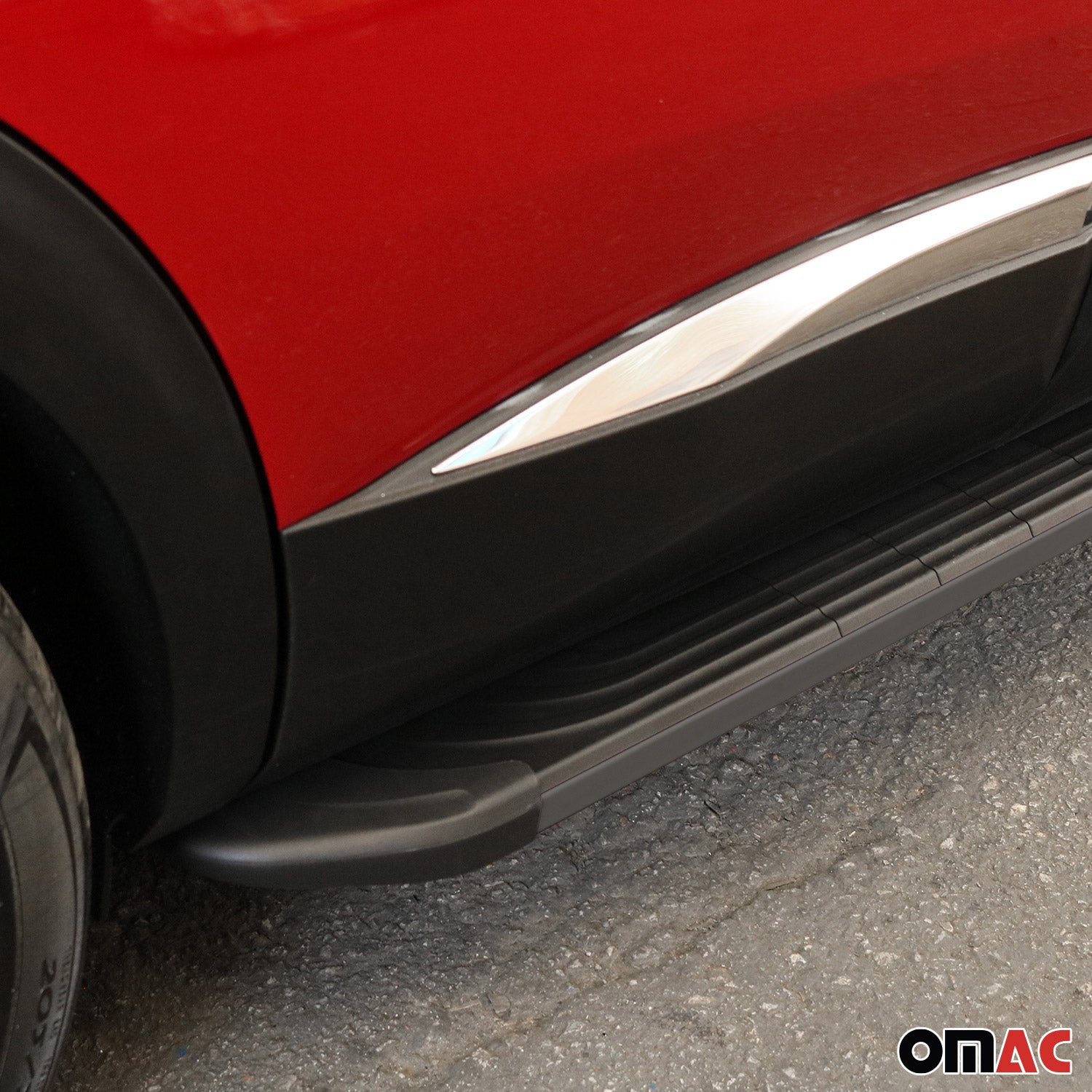 Trittbretter für Citroen C3 Aircross 2017-2024 Aluminium Schwarz 2tlg