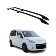 Dachreling Dachgepäckträger für Peugeot Partner Tepee L1 2008-2018 Alu Schwarz