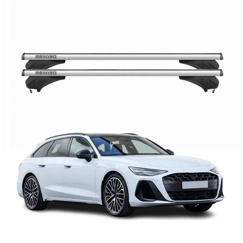 Menabo Dachträger Grundtäger für Audi A6 C9 Avant 2025 Aluminium Silber 2 tlg