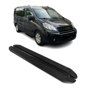 Trittbretter Seitenschweller für Fiat Scudo 2007-2016 L1 Aluminium Schwarz 2tlg
