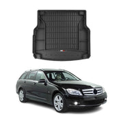 OMAC Gummi Kofferraumwanne für Mercedes C Klasse S204 2007-2014 TPE Schwarz
