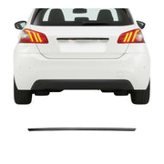 Kofferraumleiste für Peugeot 308 Schrägheck 2014-2021 Edelstahl Dunkel Chrom