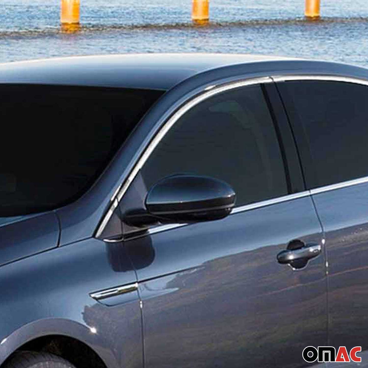 Fensterleisten Zierleisten für Renault Megane 1 2015-19 Edelstahl Chrom 12tlg