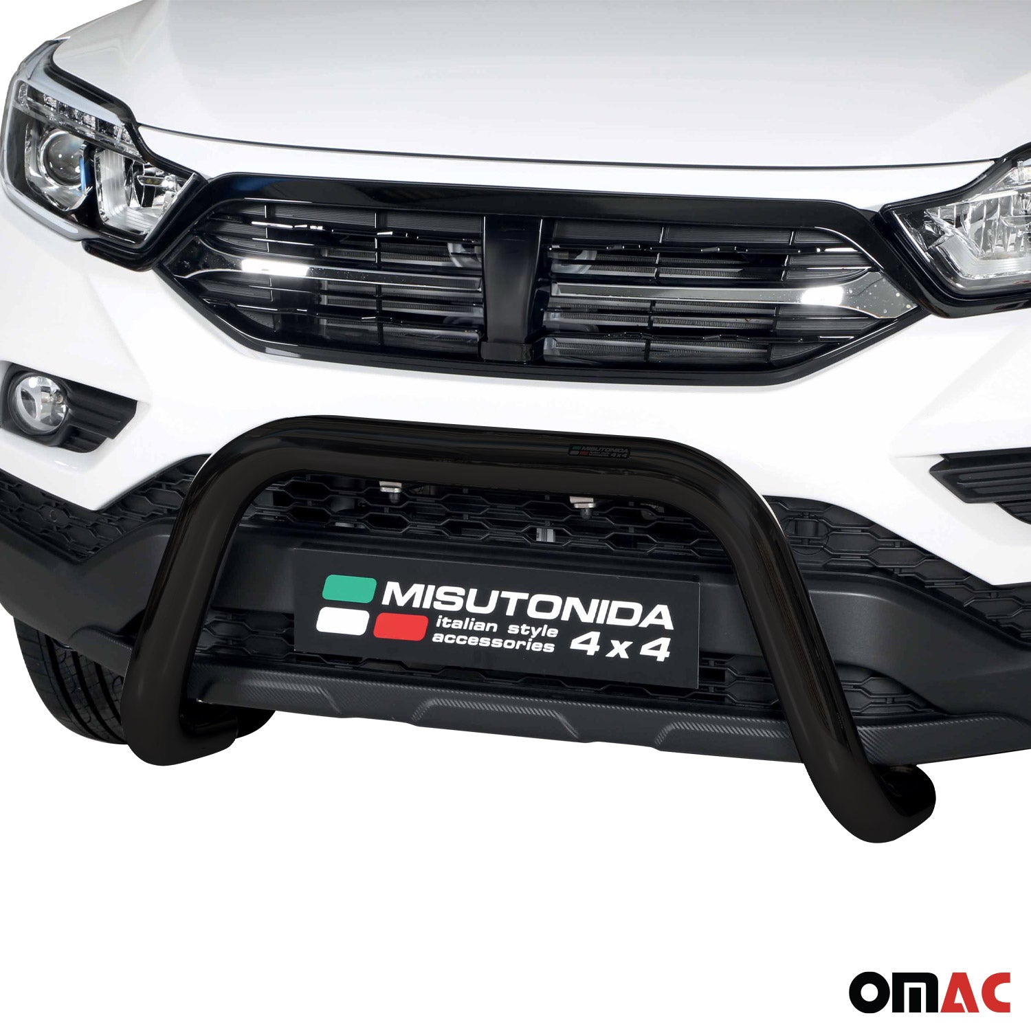 Frontbügel Frontschutzbügel für Ssangyong Musso 2023-2026 ø76mm Stahl Schwarz