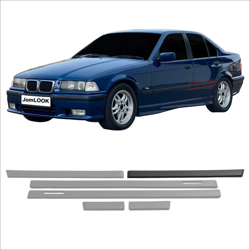 JOM Seitenleisten Türleisten für BMW 3er E36 Limo Touring schwarz 6tlg