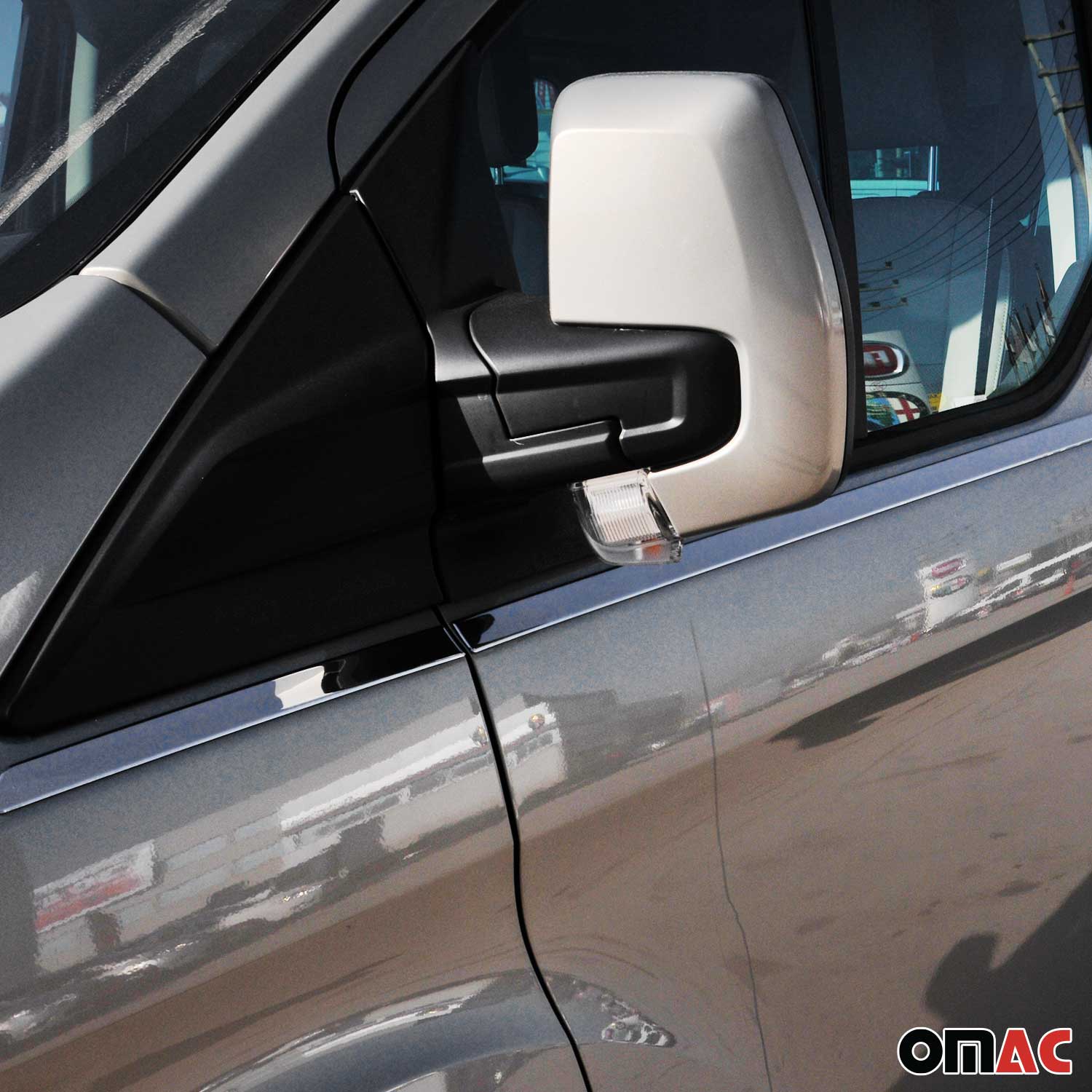 Fensterleisten Zierleisten für Ford Tourneo Custom V362 2013-2023 L1 Chrom 8tlg