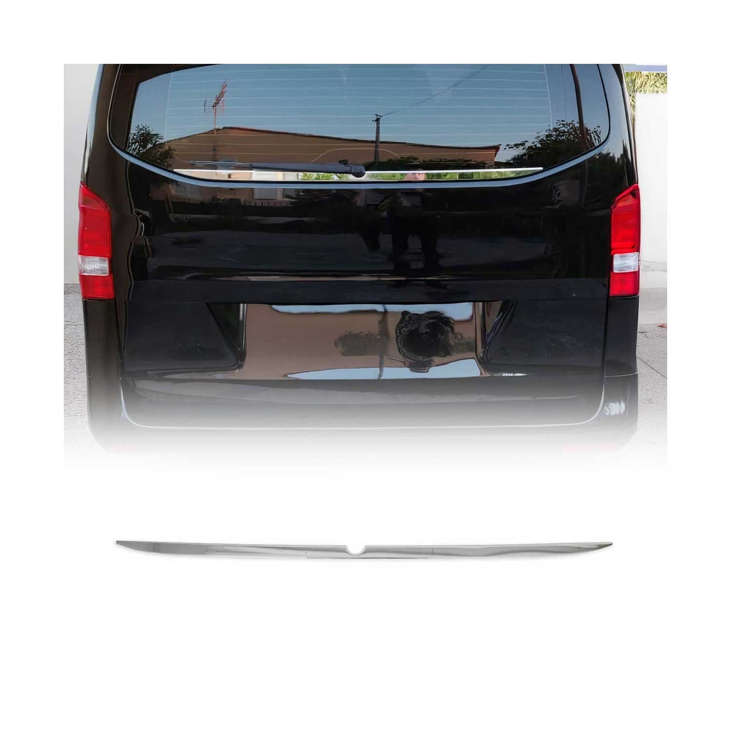 Unterhalb Fensterscheibe Leiste für Mercedes Vito W447 2014-2026 Edelstahl 1tlg