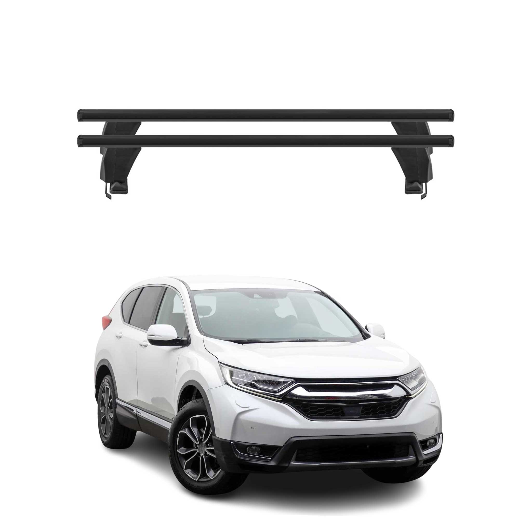 Menabo Dachträger Grundtäger für Honda CR-V mk5 2017-2022 50kg Alu Schwarz 2 tlg