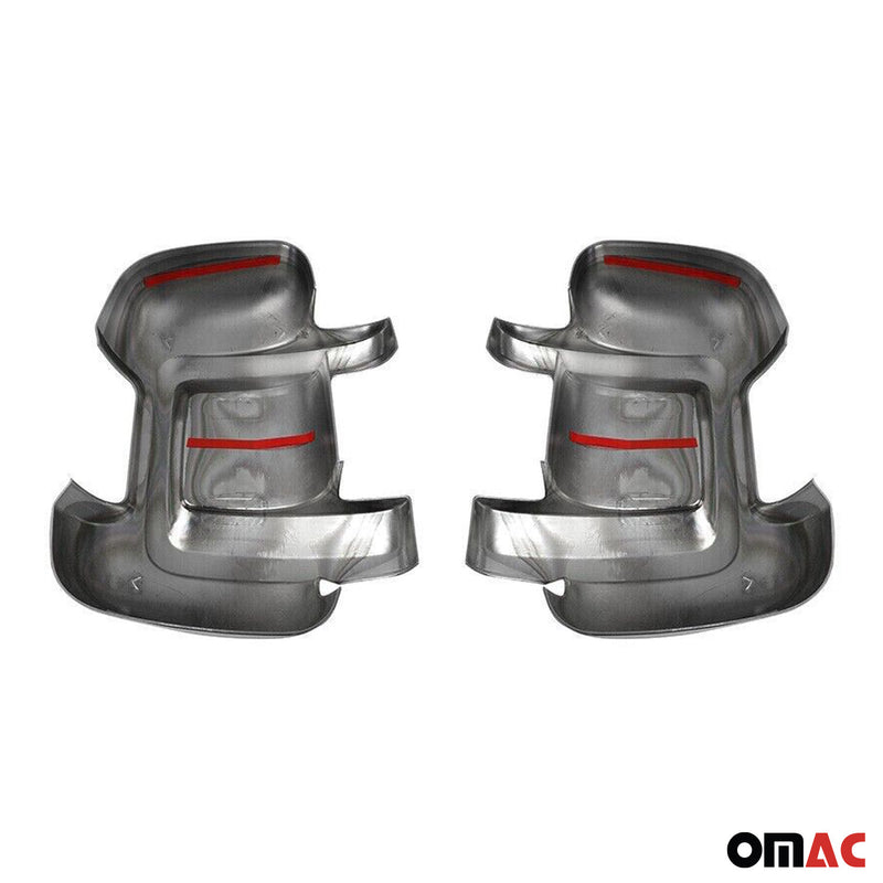 Spiegelkappen Spiegelabdeckung für Citroen Jumper 2006-2025 Chrom ABS Silber