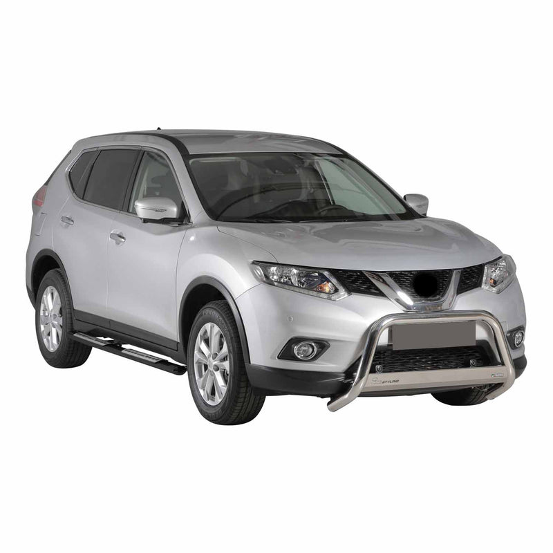 Edelstahl Seitenschweller Schwellerrohre für Nissan X-Trail 2015-2017 Schwarz