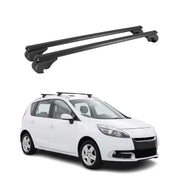 Dachträger Grundträger für Renault Scenic III 2009-2016 TÜV Aluminium Schwarz 2x