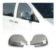 Spiegelkappen Spiegelabdeckung für Mercedes Vito W639 2003-2010 Edelstahl Chrom