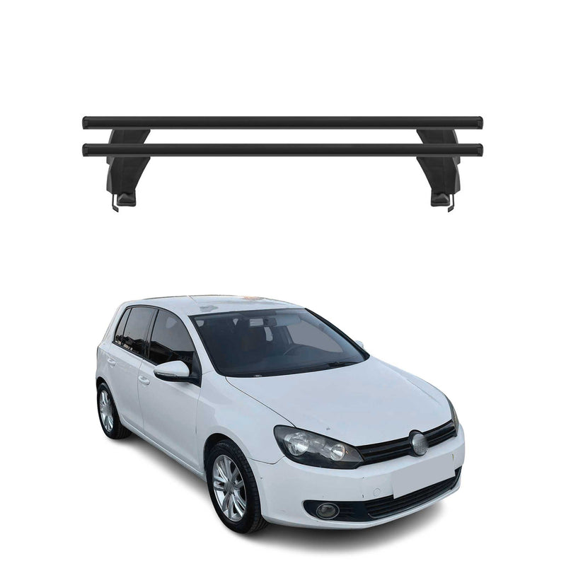 Menabo Dachträger Grundtäger für VW Golf 2008-2012 5tür 50kg Alu Schwarz 2 tlg
