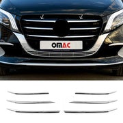 Kühlergrill Grillleisten für Mercedes Vito W447 2024-2026 Edelstahl Chrom 6tlg