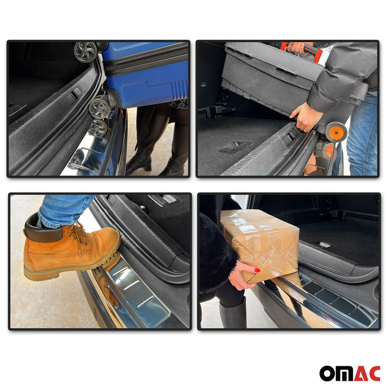 Loading sill protection bumper protection for Audi Q7 2005-2015 stainless steel silver 1 piece