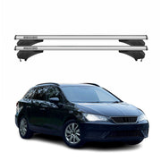 Menabo Dachträger Grundtäger für Seat Leon III 2012-2020 Aluminium Silber 2 tlg