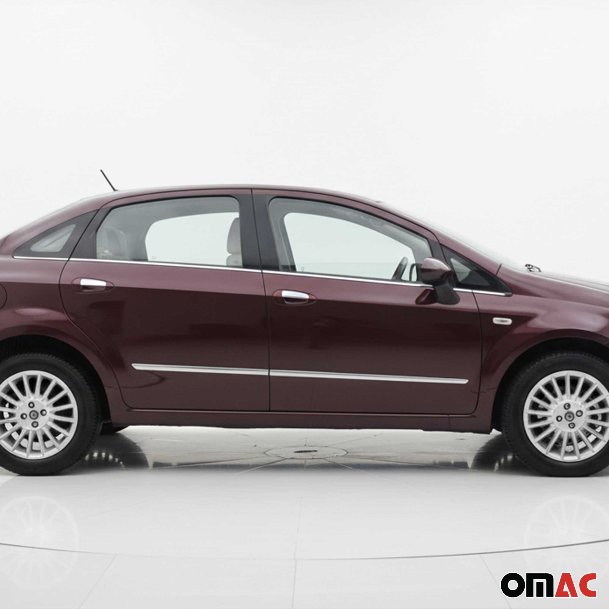 Seitentürleiste Türleisten Türschutzleiste für Fiat Linea 2007-2018 Edelstahl 4x