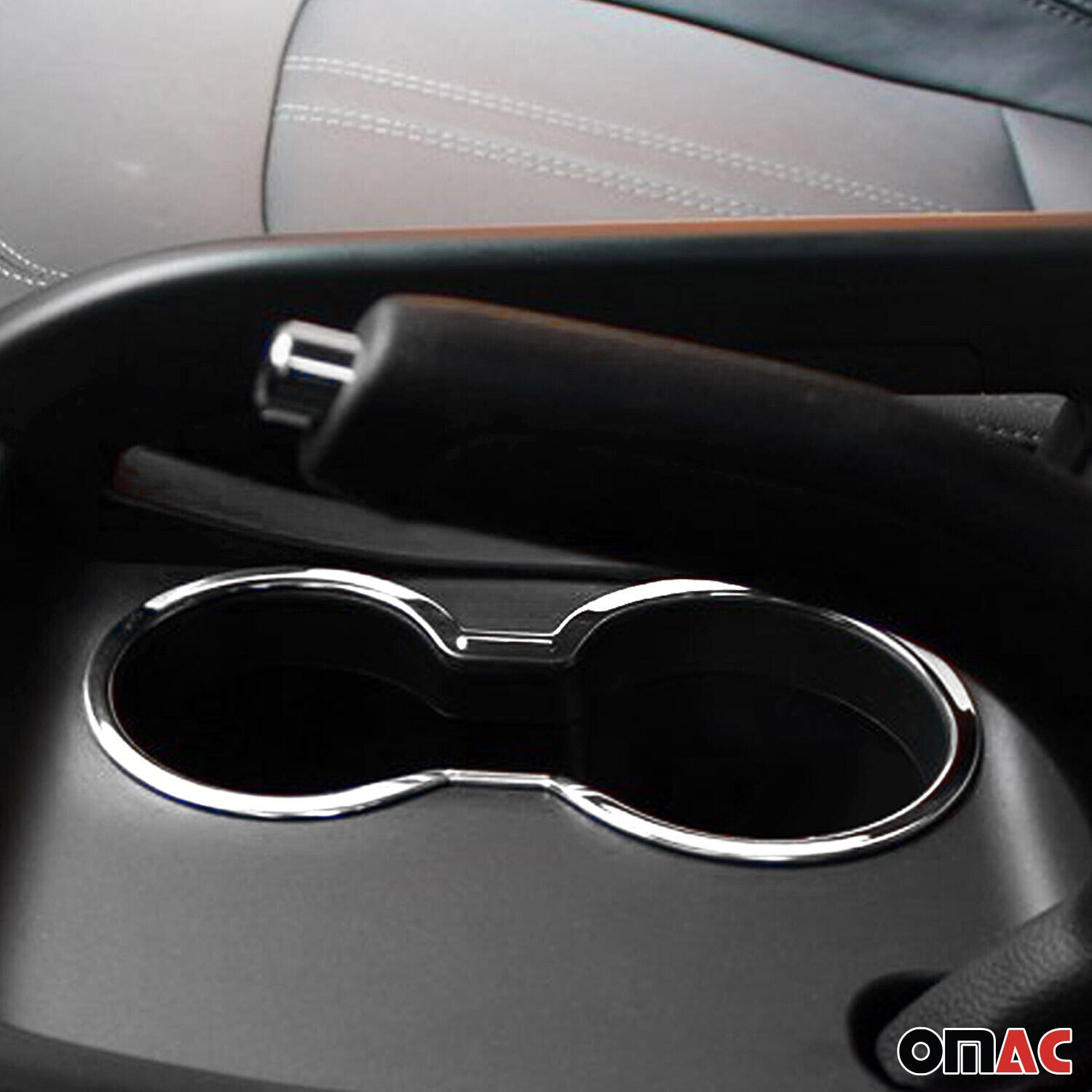 Getränkehalter Rahmen Cupholder für Kia Sportage 2010-2015 Edelstahl Chrom 1tlg