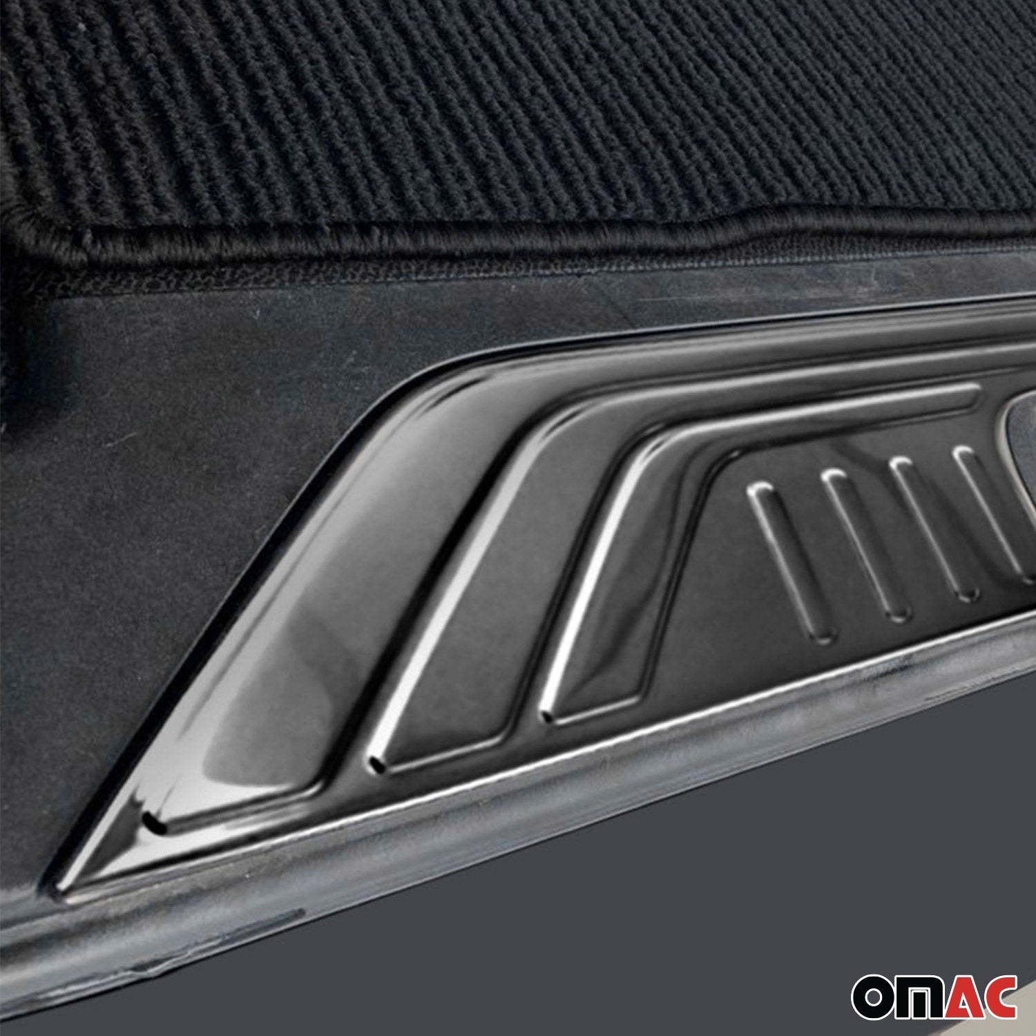 Innen Ladekantenschutz Stoßstange für Mercedes Vito W447 2014-2026 Chrom Dunkel