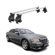 Menabo Dachträger Grundtäger für Lancia Thema 2011-2014 50kg Stahl Silber 2 tlg