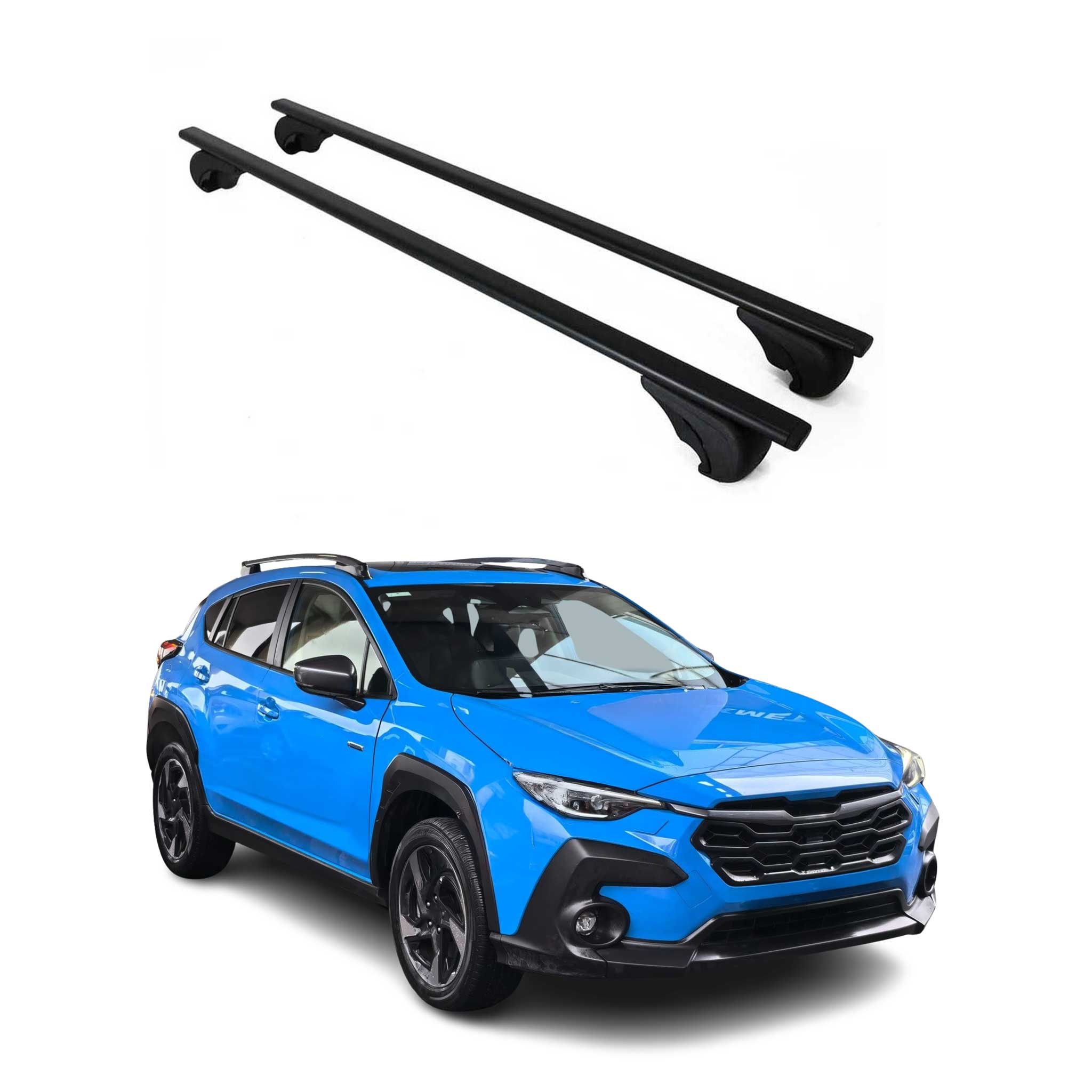 Dachträger Grundtäger für Subaru Crosstrek 2022-2026 75kg Metall Schwarz 2 tlg