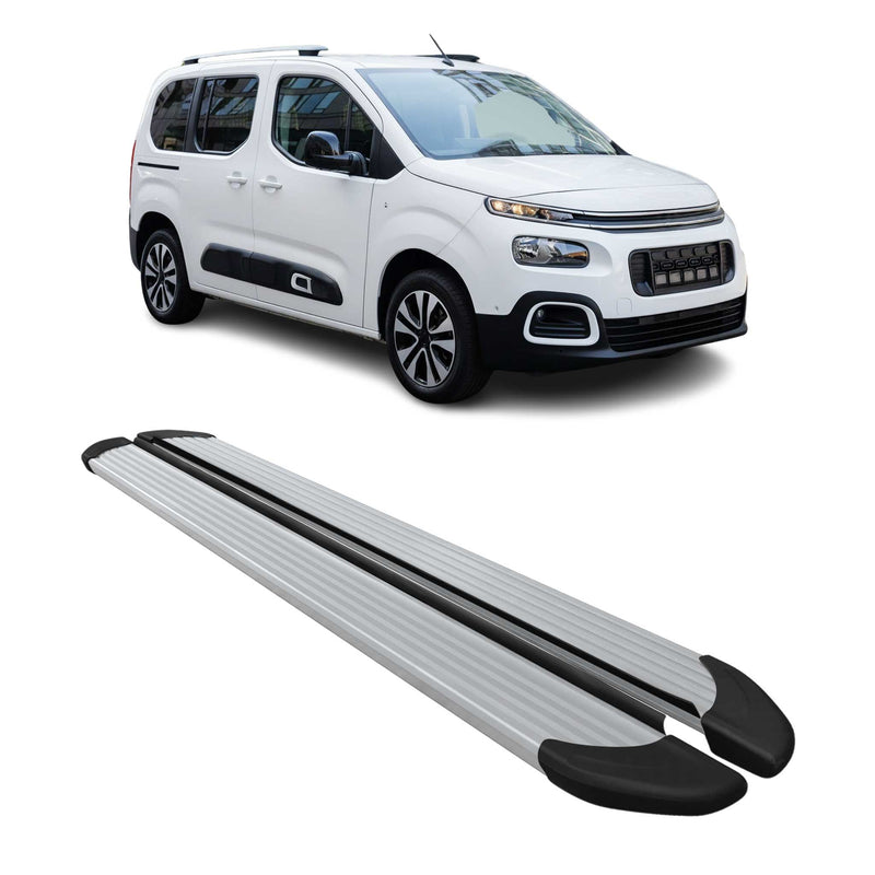 Seitenschweller Trittbretter Schweller für Citroen Berlingo L1 2018-25 Kombi Alu