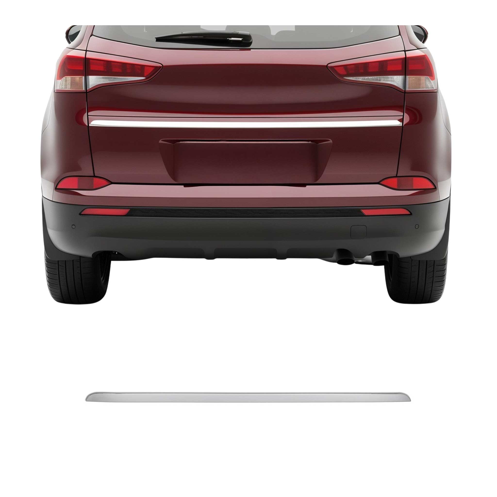 Heckleiste Kofferraumleiste Leiste für Hyundai Tucson 2015-2018 Edelstahl Chrom