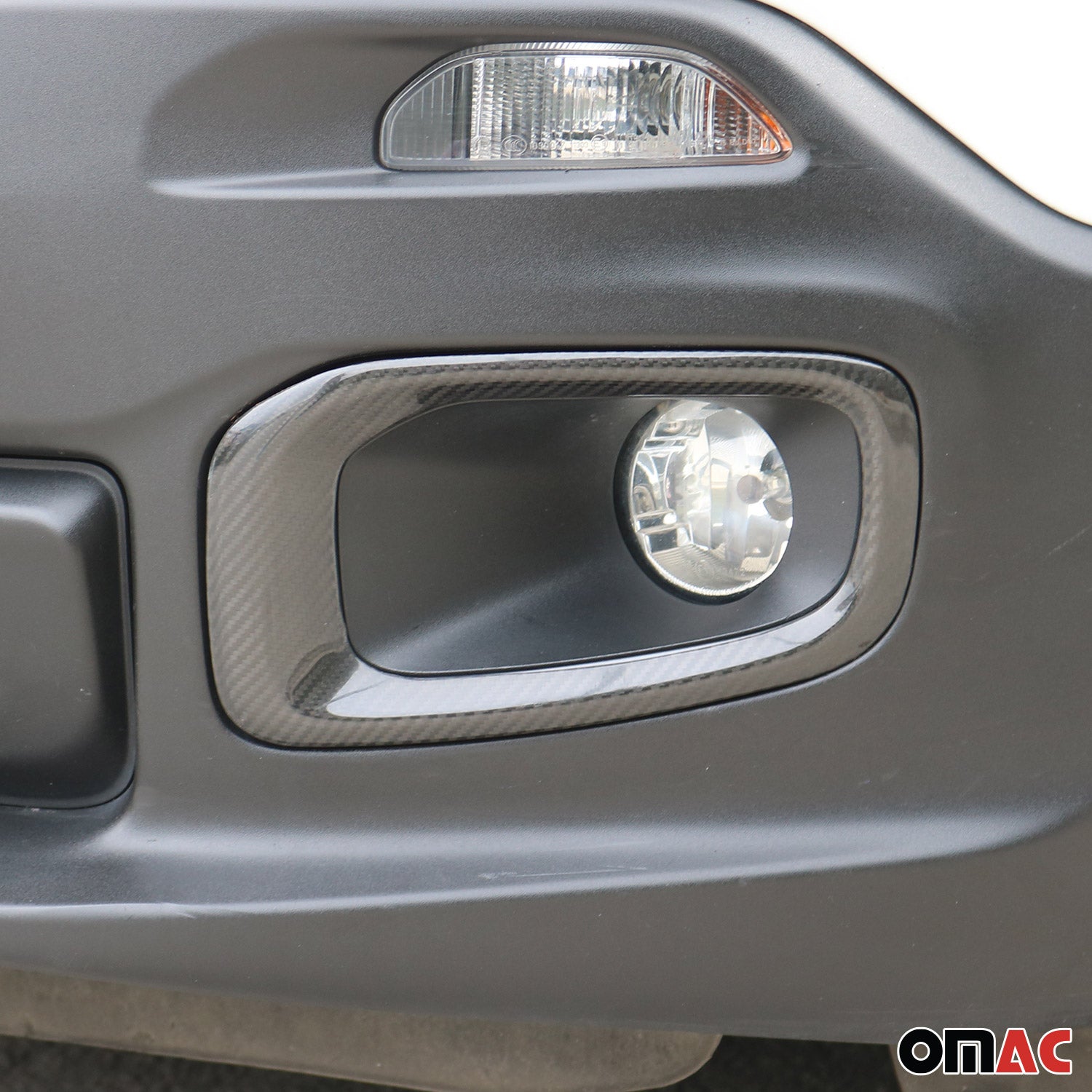 Nebelscheinwerfer Rahmen Umrandung für Jeep Renegade 2014-2019 Kohlefaser Carbon