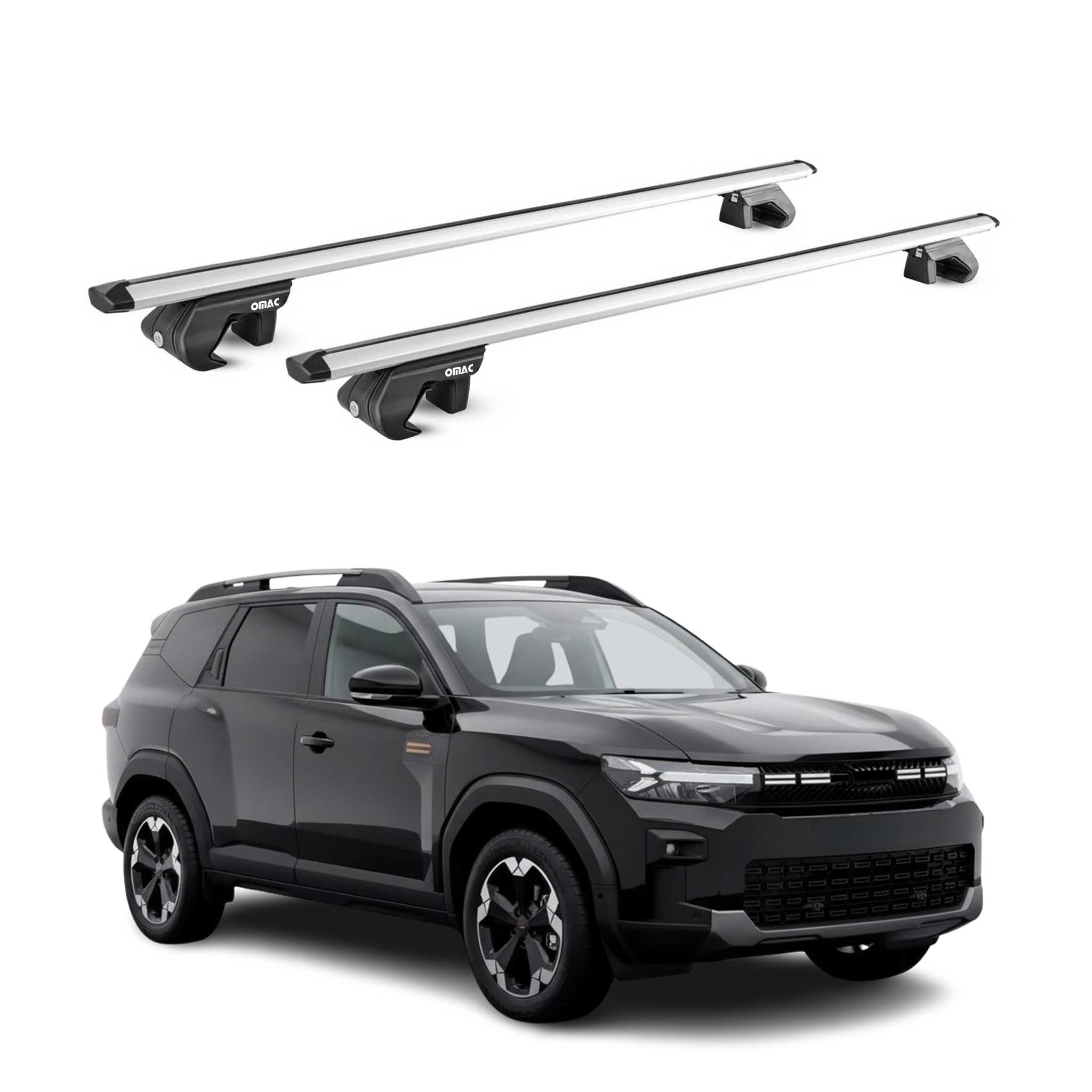 Dachträger Grundtäger für Dacia Bigster 2025-2026 90kg Aluminium Silber 2x ABE