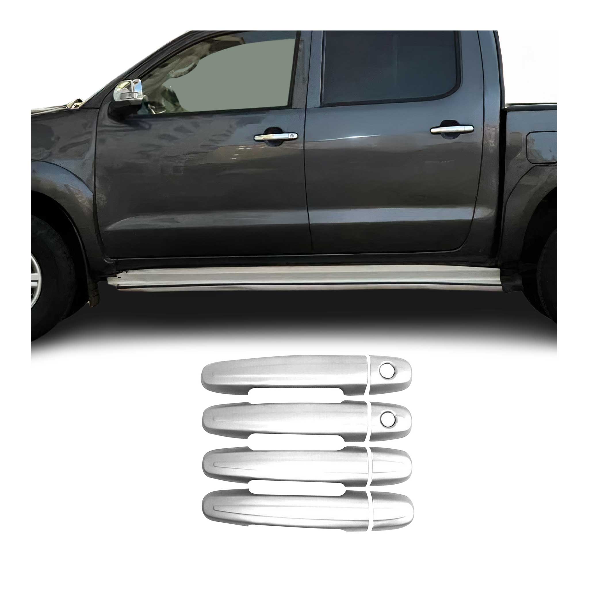 Chrom Türgriff Blende für Toyota Hilux 2005-2015 4-Tür Edelstahl 8tlg