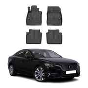 OMAC Gummi Fußmatten für Mazda 6 Stufenheck 2012-2018 Premium Gummi Schwarz 4tlg
