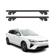 Dachträger Grundtäger für MG5 EV 2021-2026 Aluminium 90kg TÜV Schwarz 2tlg