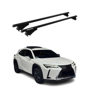 Menabo Dachträger Grundtäger für Lexus UX 2019-2026 75kg Aluminium Schwarz 2 tlg