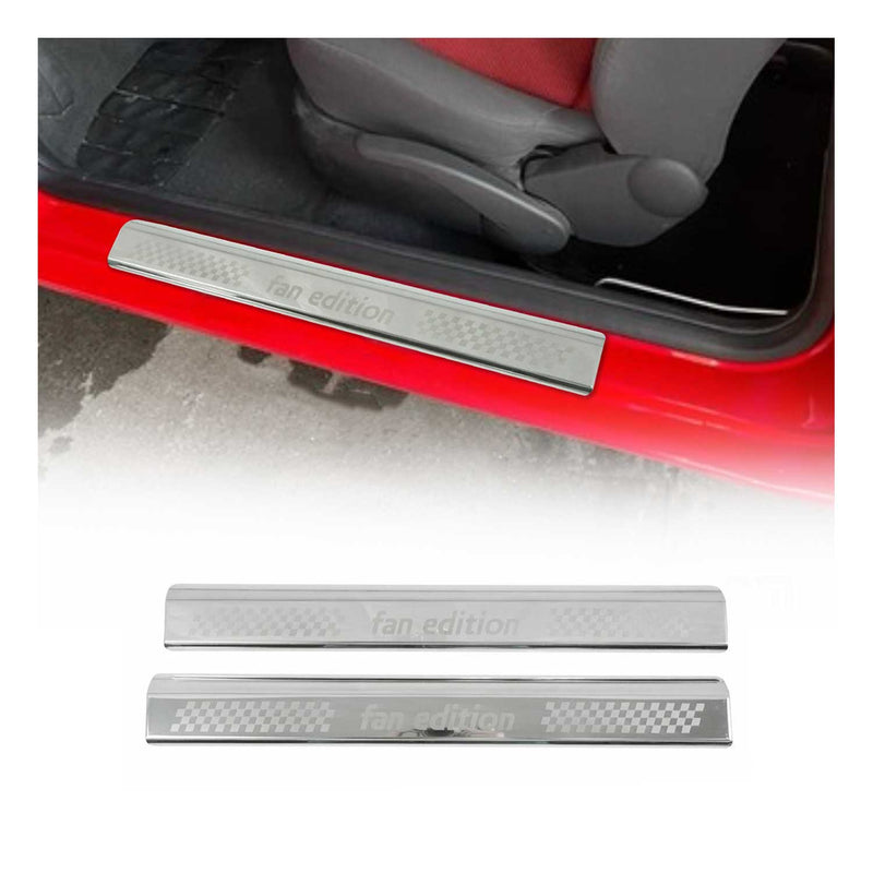 Einstiegsleisten Türschutzleisten für VW Lupu Fox Fan Edelstahl Silber 2tlg