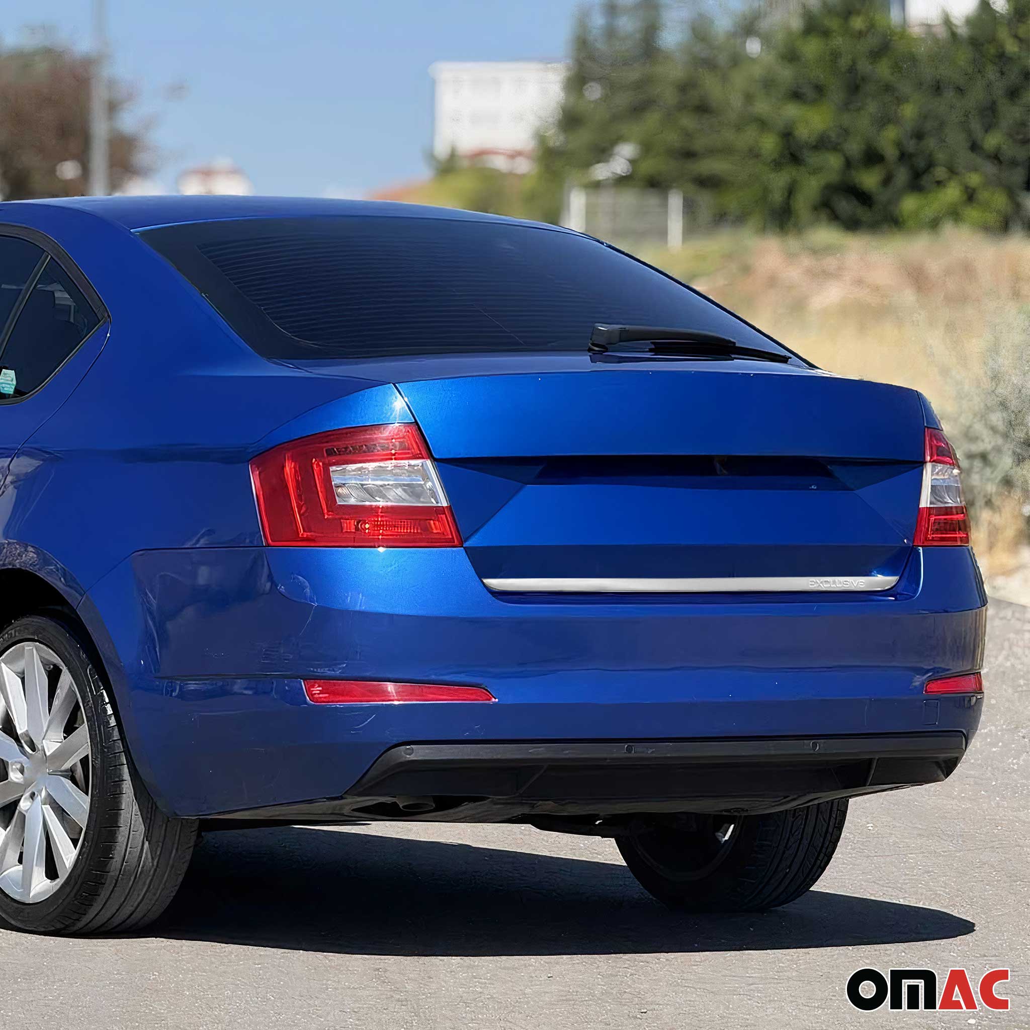 Kofferraumleiste Heckklappe Leiste für Skoda Octavia 2013-2019 Edelstahl Chrom