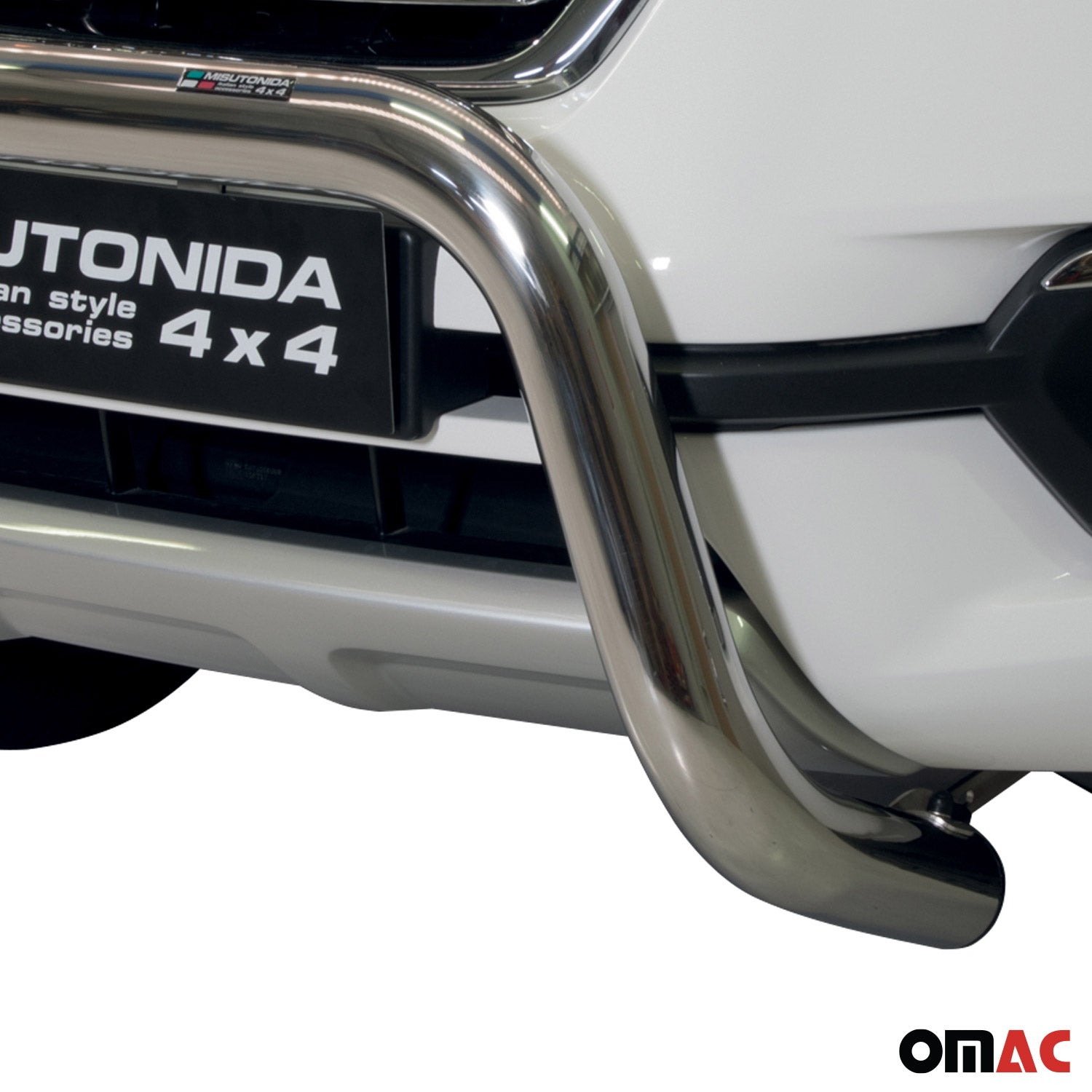 Frontbügel Frontschutzbügel für Renault Alaskan 2017-2021 ø63mm Silber Edelstahl