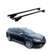 Menabo Dachträger für VW Passat B7 Alltrack 2012-2014 ABE Aluminium Schwarz