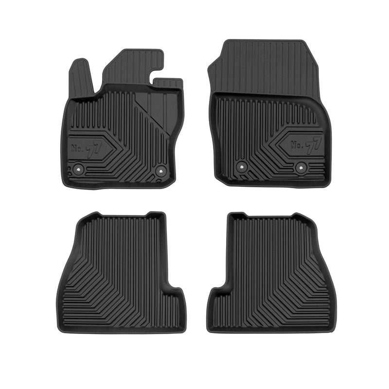 Fußmatten Gummimatten No.77 für Ford Focus mk3 2010-2019 TPE Schwarz 4 Teile