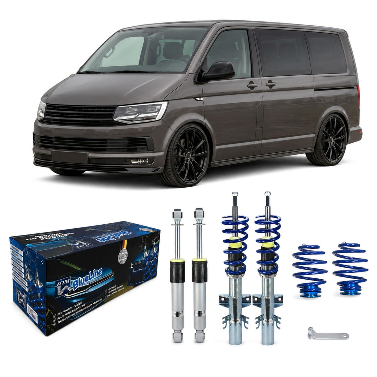 JOM BlueLine Gewindefahrwerk für VW T6 4Motion 2.0 3.2 V6 1.9TDi 2.0TDi 2015-