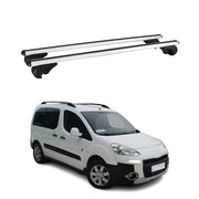 Dachträger Grundtäger für Peugeot Partner Tepee 2008-2012 75kg Alu Silber 2 tlg