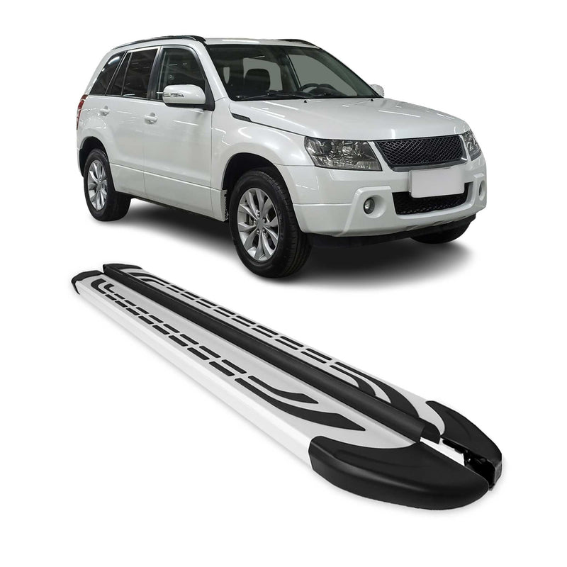 Trittbretter Schweller Seitenbretter für Suzuki Grand Vitara 2005-2015 5tür Alu