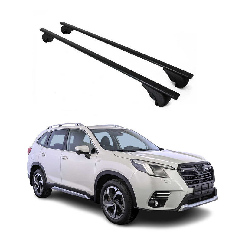Dachträger Grundtäger für Subaru Forester mk5 2018-2025 75kg Metall Schwarz 2x