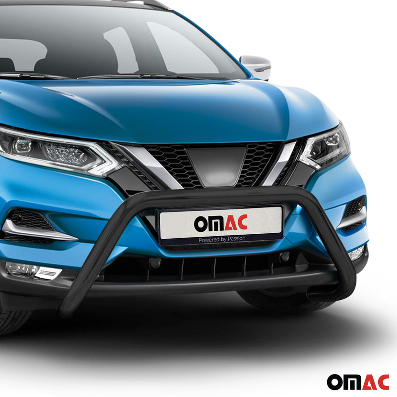 Frontbügel Frontschutzbügel für Nissan Qashqai 2017-2021 mit ABE Stahl Schwarz