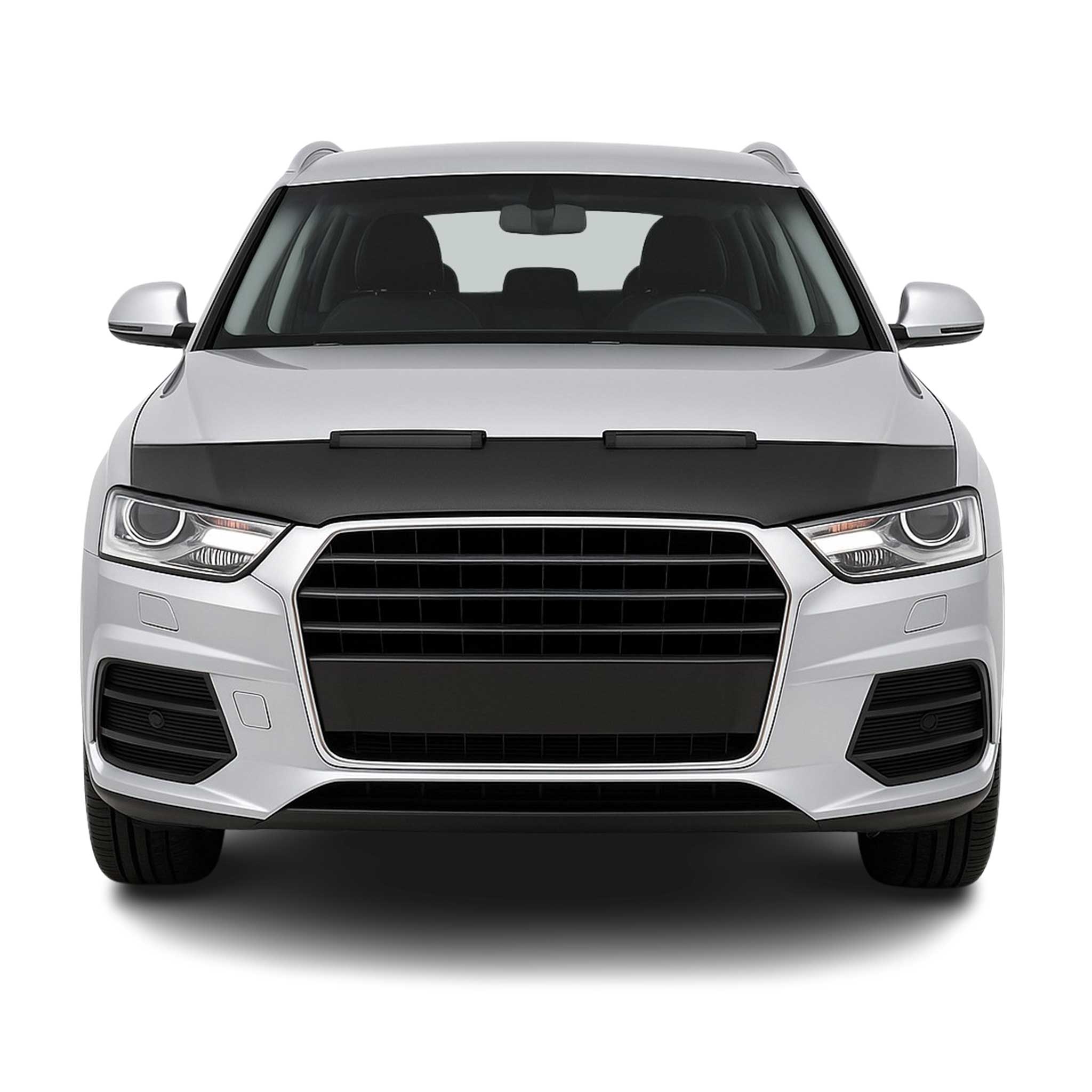 Haubenbra Steinschlagschutz Bonnet Bra für Audi Q3 8U 2011-2018 Schwarz Halb