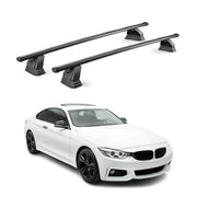 Stahl Dachträger für Bmw 4er Coupè F32 2013-2020 TÜV Abschließbar 2tlg Schwarz