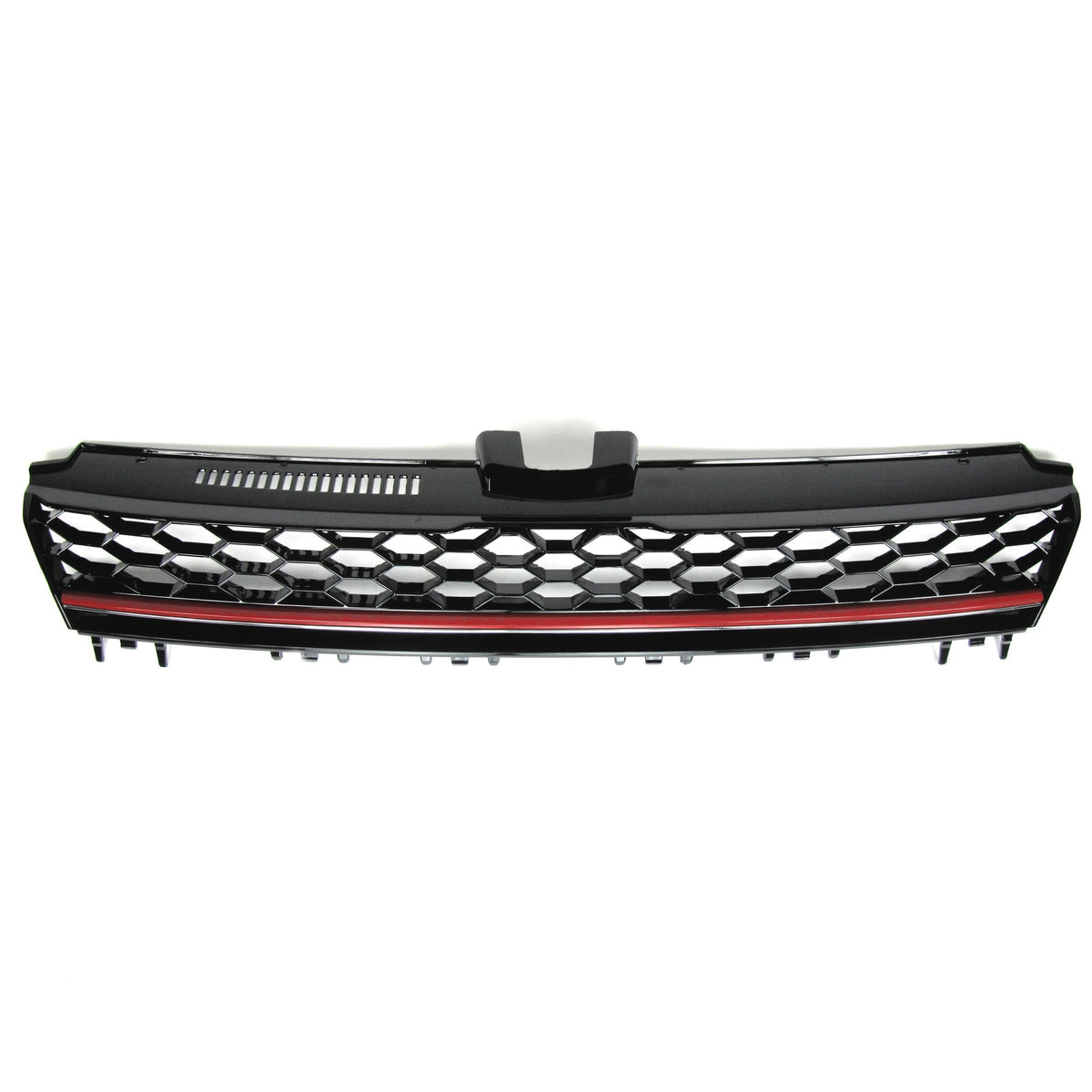 JOM Kühlergrill für VW Golf 7 2012–2017 Wabengitter (Rot/Schwarz) ohne Emblem