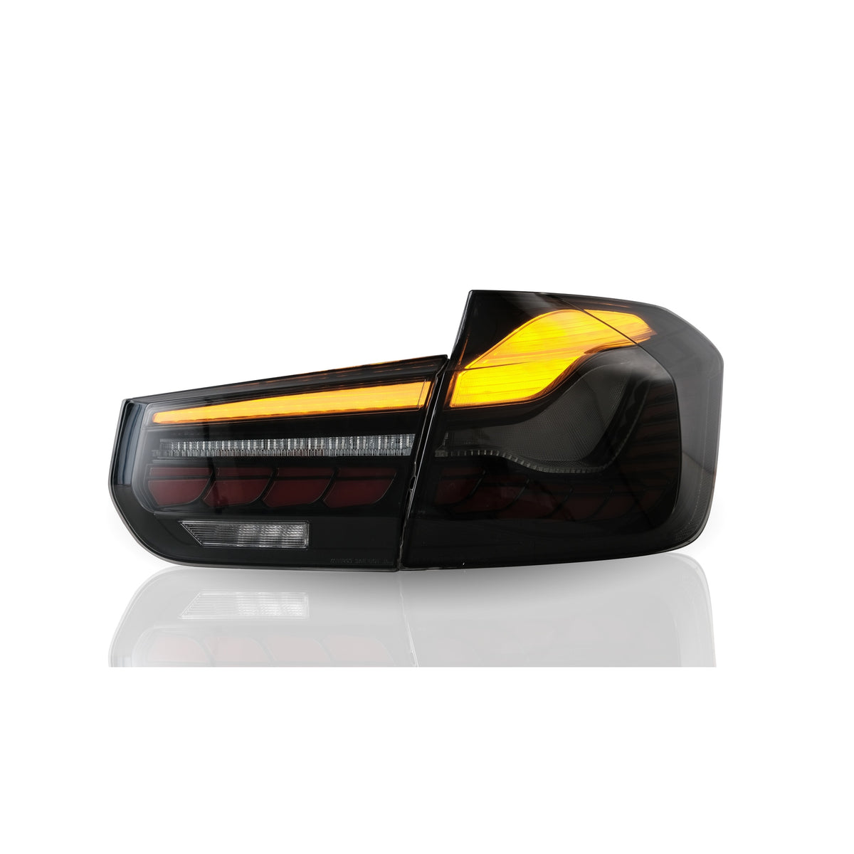 JOM OLED/LED Rückleuchten für BMW F30 Limousine 2011-2019 dunkel Rot Rauchgrau