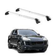 Dachträger Grundtäger für Porsche Cayenne 2002-2010 5 tür 100kg Alu Grau 2x ABE